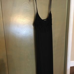 black maxi dress.